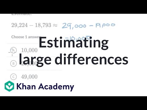 Estimating large differences | 4th grade math (TX TEKS) | Khan Academy