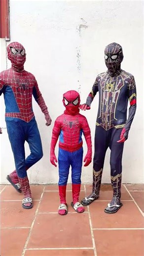 Spiderman Family ❤️ Papa Mama Wo Ai Ne #shorts #spiderman #funny