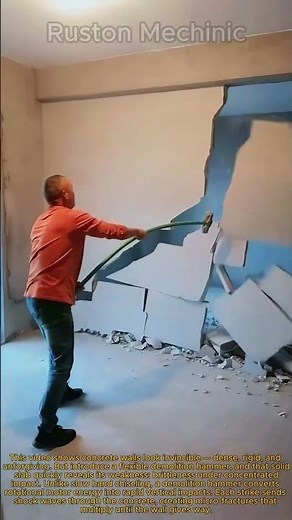 How a Flexible Demolition Hammer Makes Breaking Concrete Walls Easy