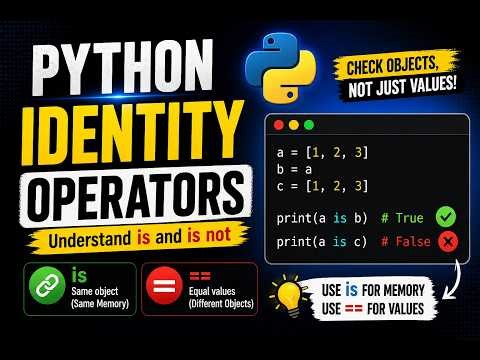 Python Identity Operator Python Beginners