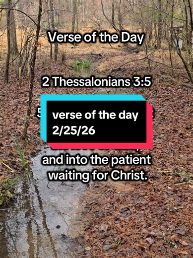 Verse of the Day 2 Thessalonians 3:5 5 And the Lord direct your hearts into the love of God, and into the patient waiting for Christ. #verseoftheday #2thessalonians3v5 #christiantiktok #jesuslovesyou
