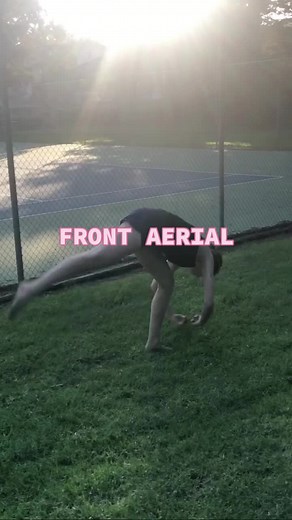 I love making slow mo tricks vids 🥰 #frontaerial #foryoupage #flexible #edits #slowmo #tumbling