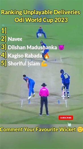 Top 5 Unplayable Deliveries 🥵 World Cup 2023 #shorts #worldcup2023 #cricket