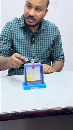 Gold leaf electroscope #experiment #charge particle