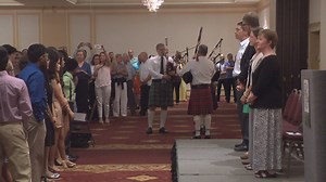 8th graders officially become high schoolers last week at AMSA's first-ever 8th Grade Step-Up Ceremony. The night featured bagpipes, inspiring speeches, and hearty handshakes and hugs from the hundreds of family and friends in attendance. Congratulations Class of 2021 and best of luck next year in the Upper School! | Advanced Math & Science Academy Charter School