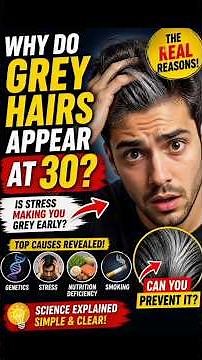 Why Do Grey Hairs Appear at 30? | The Real Causes of Premature Grey Hair #quorashots