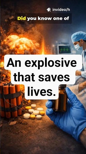 The Explosive That Can Save Your Life #facts #chemistry #medicine