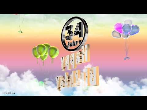 Happy Birthday 34 Jahre Geburtstag Video 34 Jahre Happy Birthday to You