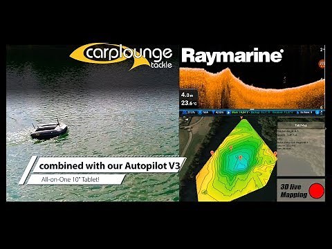 RT4 GPS Autopilot - Raymarine WiFish CHIRP Echo - live 3D HD mapping - Baitboat Futterboot GPS