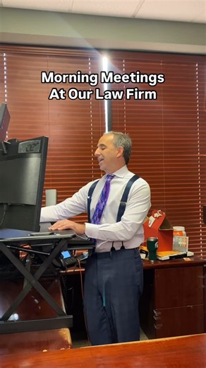 The Husband & Wife Law Team on Instagram: "Morning meetings at our firm!"
