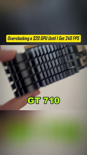Overclocking a Budget GPU for Optimal 240 FPS