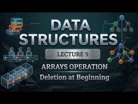 Deletion at Beginning in Array | Data Structures | Algorithm #ugcnet #gate #computerscience #dsa