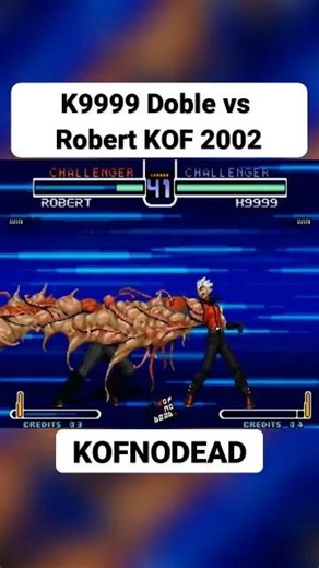 K9999 Doble vs Robert KOF 2002 #kofnodead #kof2002 #retrogaming #arcade #reels #games #k9999 #retro