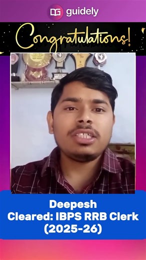 Guidely Mock Tests Helped me in my Banking Journey | Cracked IBPS RRB Clerk Exam