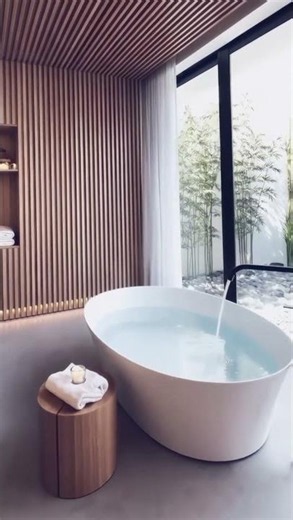 Modern spa bathroom transformation #homedesign #bathroomrenovation #luxury