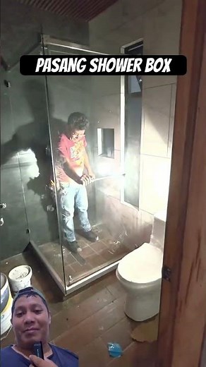 Install a bathroom shower box #shorts #craft #diy #carpentry #construction