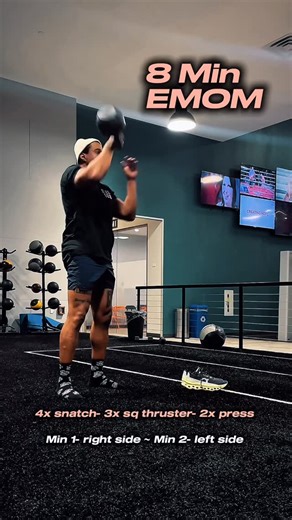 Alex | Kettlebell Coach & Online Programs on Instagram: "Single kettlebell EMOM 🔥 Set your clock for 8 minutes and try this full body workout EMOM #basicsneverdie 📝 single bell (24kg) Min 1) 4~3~2 complex R Min 2) 4~3~2 complex L *repeat til 8 minutes 🔗 link in bio for programs & ebooks 💯 1:1 coaching available- DM to start today! #kettlebellexercise #kettlebelltraining #workout #homeworkoutvideos #kettlebells #quickworkout"