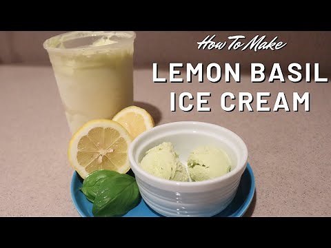 Lemon Basil Ice Cream