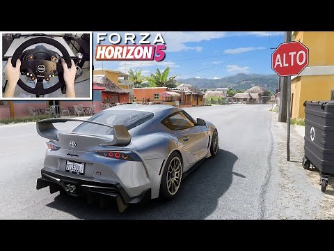 Forza Horizon 5 - 700 HP ! Toyota Supra MK5 | Steering Wheel Gameplay