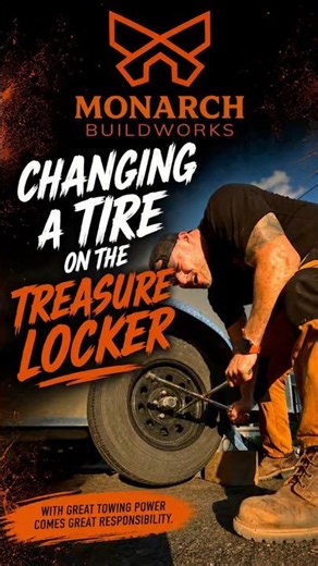 Changing a Tire on The Enclosed Trailer 🛞