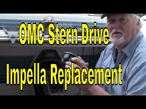 OMC Cobra How to Change a Water Pump Impeller in OMC Cobra Sterndrive, how to repair a stern drive