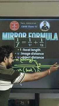 Why Students Get Mirror Numericals Wrong 😱 | Light Reflection Class 10 Physics #shorts