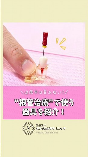 You can't see them during treatment! Introducing the instruments used in "root canal treatment"! ...