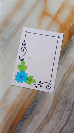 6 borderdesigns for project #assignment #frontpage #beautifulborderdesign #shortsfeed