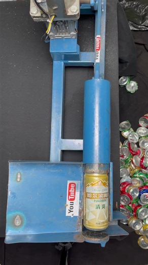 各国易拉罐声音挑战#DIY#Can crushing#Wooden machine#cans #satisfying #CansTV#ASMR#跟着博主云解压#FallintoShorts