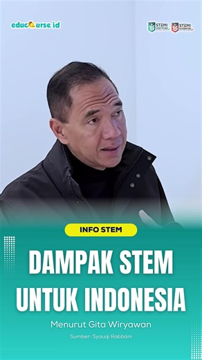 Ini dampak STEM menurut Pak Gita Wirjawan. ✨ Kalian setuju ga dengan statement Pak Gita Wirjawan? Tulis tanggapanmu di kolom komentar ya! 😊 #stem #gitawirjawan #pendidikan #stemfeed