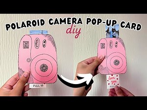 DIY Polaroid Camera Pop-Up Card | Polaroid Camera Crafts For Girlfriend/Boyfriend | 3D Paper Crafts