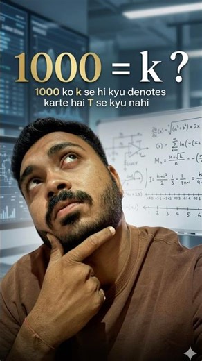 Why do we write 'K' for 1000 and not 'T'? 🤯 Hindi Facts#shorts #amazingfacts #factsinhindi