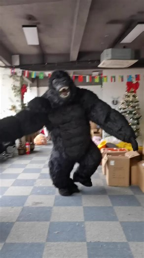Custom Full Adult Fur Suit Inflatable Mascot Costume Gorilla Real Life King Kong for Giants for Halloween Party Advertising Show