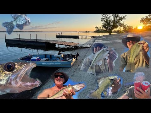 Melvern Lake fishing report ( a Bass Trifecta + Walleye/Saugeye/Sauger + Crappie + Catfish and Drum)