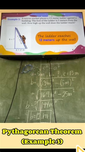 Pythagorean Theorem (Example 3) #mathematics #Math8 #mathtutor #mathlesson #mathematician #MathTinik #mathskills #mathisfun #revisedkto12curriculum #mathteacher #MaamPagayon | Mommy Eiram MiniVlog