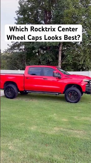 Rocktrix Wheels Center Cap Options on Chevy Silverado Trail Boss