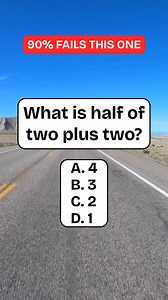 What is half of two plus two? #quiz #fun #brainteaser | Info-nity