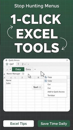 EXCEL Just Got Easier With Quick Access Toolbar!