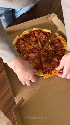 I was today years old when I found out that you could physically handle every slice, let the pizza get cold, and waste everyone's time by origami folding the pizza box into a slightly smaller one for 0 benefit whatsoever