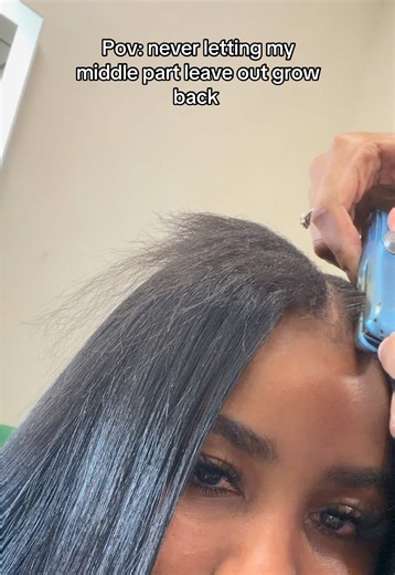 can’t do side part for long & I only wear @Rich Girl Hair Company hair | Middle Part