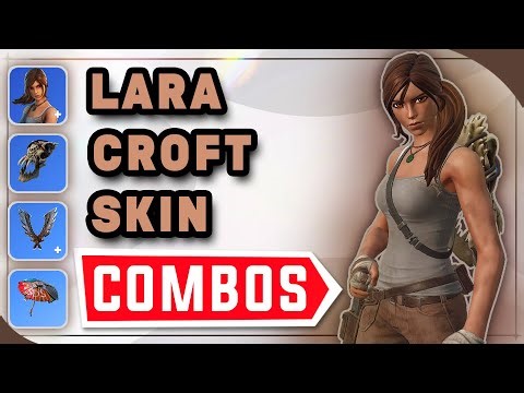 Best *LARA CROFT* Skin COMBOS with Gameplay