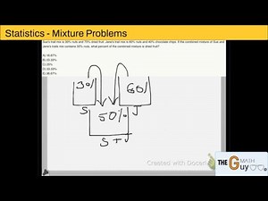 Statistics. Mixture problems [Practice] - Crash Course GMAT #17