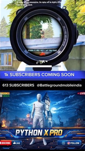 1k SUBSCRIBERS COMING SOON🥰💝 #trending #pubgmobile #bgmi #viral #gaming #shorts
