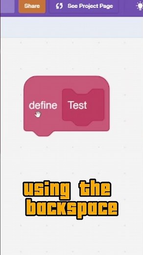 Don't use Backspace in Scratch #scratch #shorts