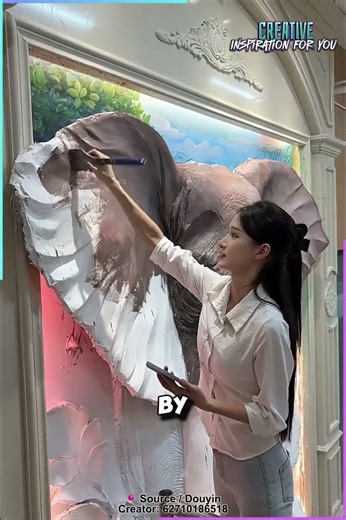 Chinese Artist Turns Walls Into Sculpted Masterpieces #3dwallart #historicalart #shorts
