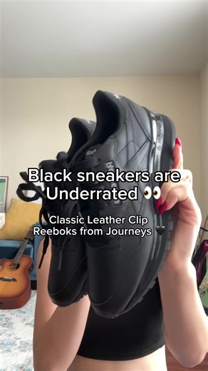 all black sneakers styled by @rebeccaxko >>> #reebok #journeysGRWM