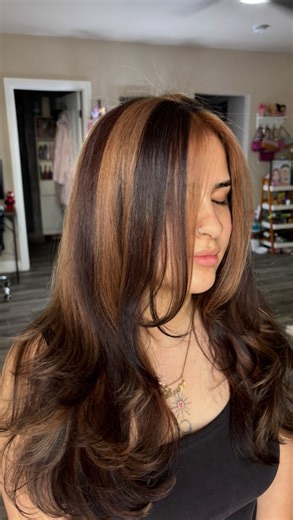 Ashley on Instagram: "The 2000s called and we picked up 📞💋🌟🎱💫🍒 Foil w/ me , as we create some chunky Y2K highlights on previous red box dye hair Protected @k18hair molecular repair mist & mask Formula @ruskhaircare 5.8ch + 7nw 🧸 3N 🎱 @matrix light master lightener @redken quick blowout spray #divinebyash #bakersfield #661hair #hair #hairstylist #blowout #y2khair #chunkyhighlights #hairday #letsdohair #kerncounty #k18 #redken #matrix #ruskcolor"