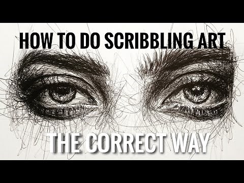 How to do Scribbling Art | Tutorial | The Correct Way