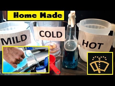How Make Homemade Windshield Washer Fluid Cleaner (Any Season Hot Cold for less than 50 cents DIY)