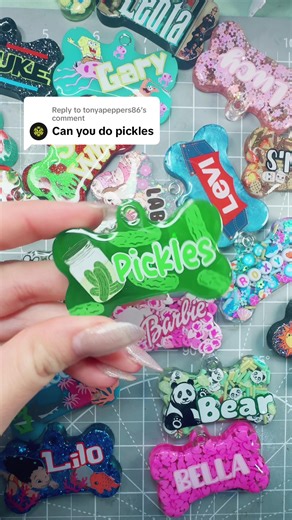 Replying to @tonyapeppers86 This one is for you pickles! Give us a like and follow then put your pets name in the comments to go next💚🥒#dogsoftiktok #pickles #petsoftiktok #custom